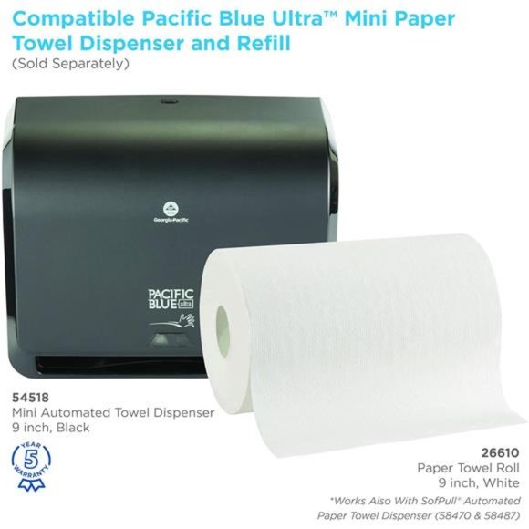 Ultra 9" Paper Towel Roll, White, 26610, 400 Feet Per Roll, 6 Rolls Per Case - Picture 6 of 7